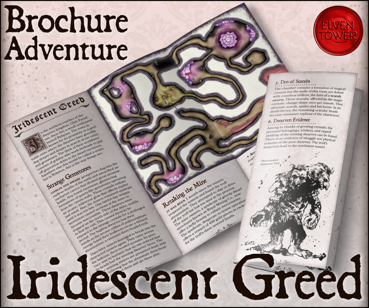 Brochure Adventure 8 – Iridescent Greed